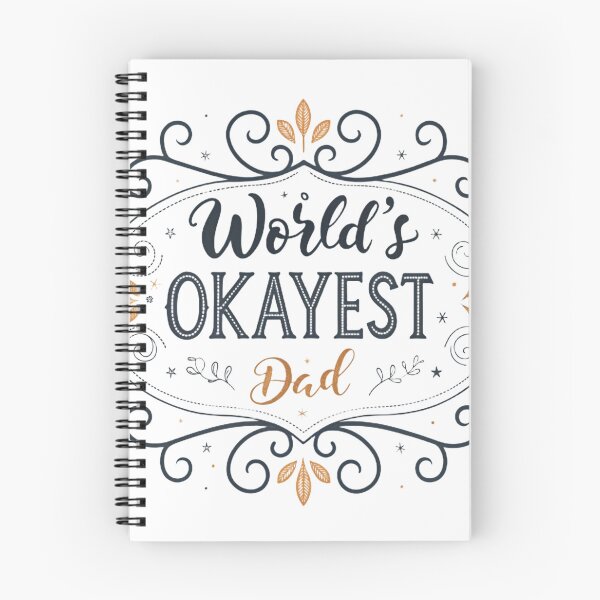 Item preview, World’s Okayest Dad – Decorative Vintage Typography Clipart designed and sold by Erik Visnievskij.