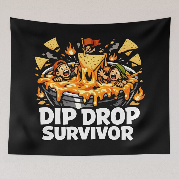 Item preview, Drowning in Cheese Food Humor and Funny Illustration designed and sold by SplashTastic.