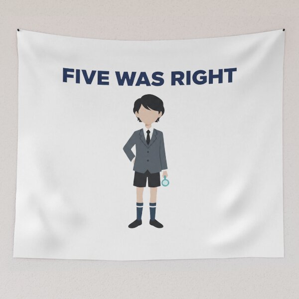 Item preview, Five Was Right – Time Travel Fan Statement Design designed and sold by inaveed.