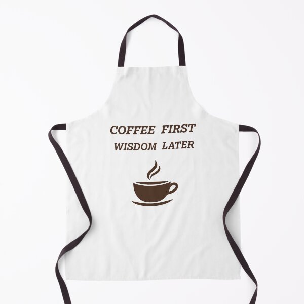 Item preview, Coffee first, wisdom later. A minimalist cozy design for those who cherish quiet moments, gentle rituals, and peaceful starts to the day. designed and sold by ArtFairy38.