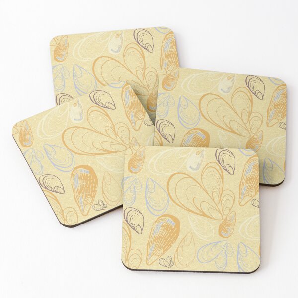 Item preview, Maximalist Mussels in Golden Yellow designed and sold by LisaLeQuelenec.