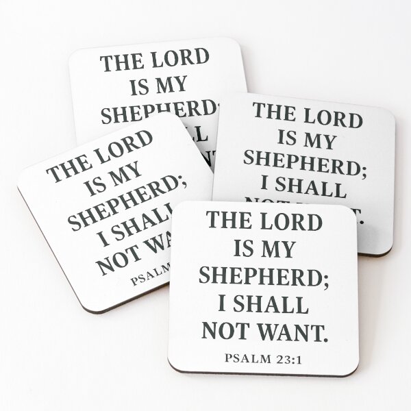 Item preview, The Lord Is My Shepherd Psalm 23 1 Bible Verse. designed and sold by loveandlightrb.