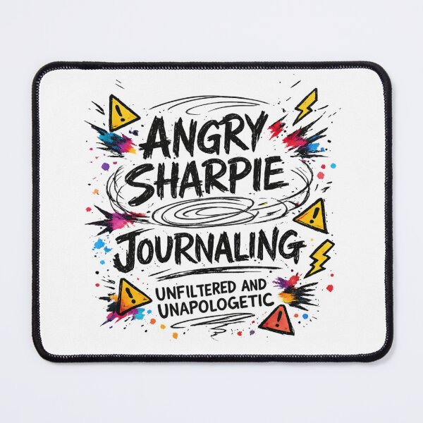 Item preview, Angry Sharpie Journaling | Edgy Expression Art | Raw Emotional Design designed and sold by scanusha1979.