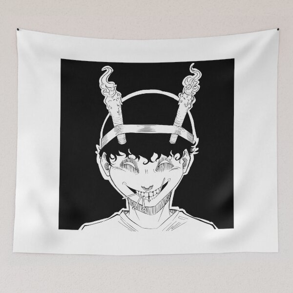 Item preview, Manga Horror Candlehead - black background designed and sold by Kimoon Art Store.