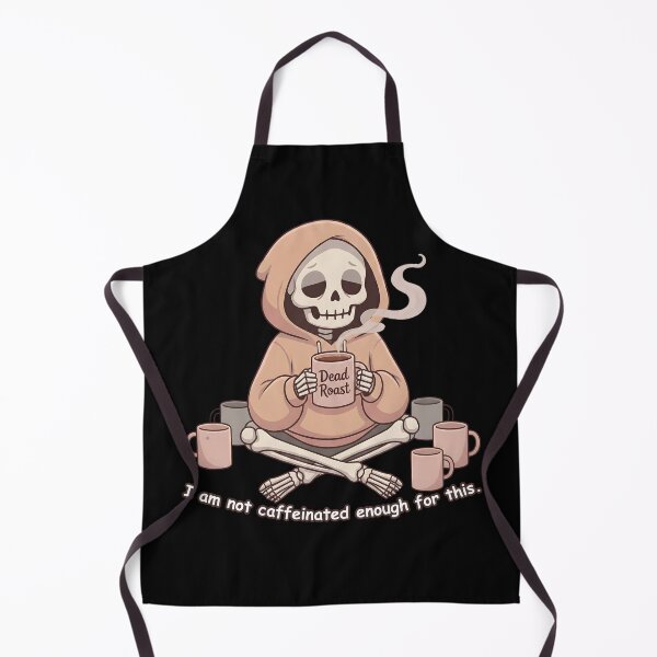 Item preview, I Am Not Caffeinated Enough for This – Funny Skeleton Drinking Coffee Design designed and sold by laggy-soul-0.