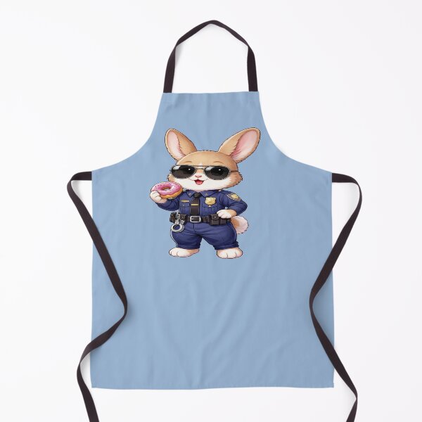 Item preview, Cute Police Bunny with Donut designed and sold by Sn1ver.