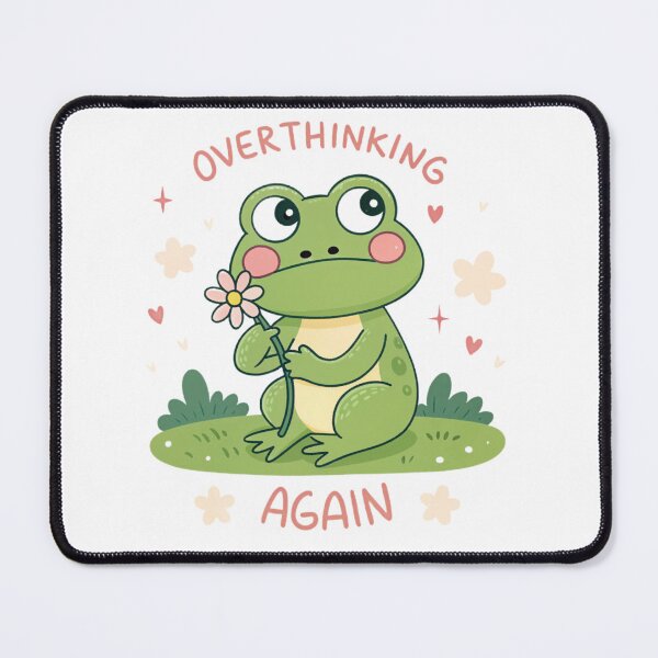 Item preview, Overthinking Again – Relatable Frog Clipart designed and sold by Erik Visnievskij.