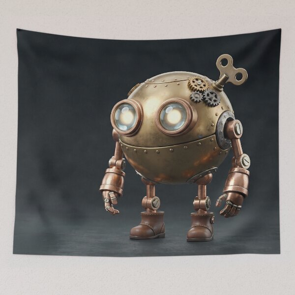 Item preview, Little Steamy - 3D Steampunk Robot Toy designed and sold by Neon Nature Studio.