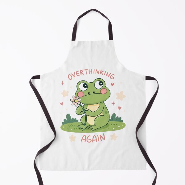 Item preview, Overthinking Again – Relatable Frog Clipart designed and sold by Erik Visnievskij.