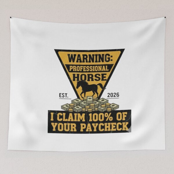 Item preview, HORSE CLAIM . Funny Horse Quote designed and sold by Obinne.
