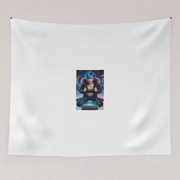 Item preview, cipher blue hair hacker in blizzard designed and sold by CathryneDelamort.