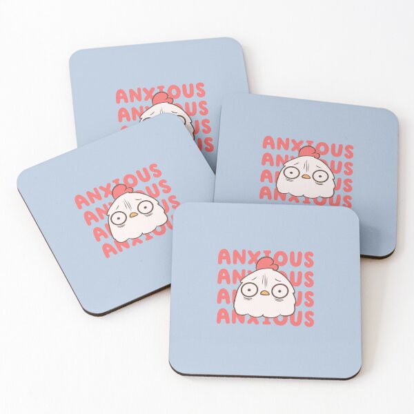Item preview, anxious chicken designed and sold by kaybowzie.