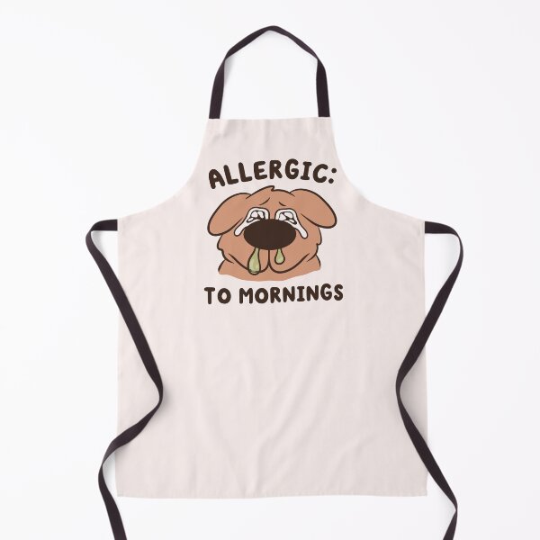 Item preview, allergic to mornings dog meme designed and sold by kaybowzie.