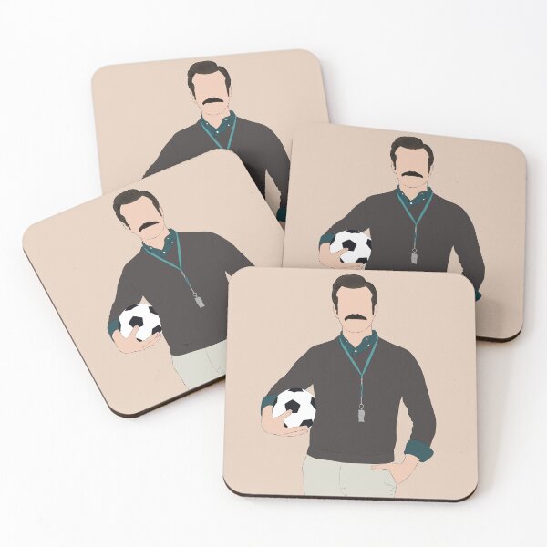 Artikelvorschau, Fan-Kunstporträt von Coach Ted Lasso entworfen und verkauft von Still Silhouette.