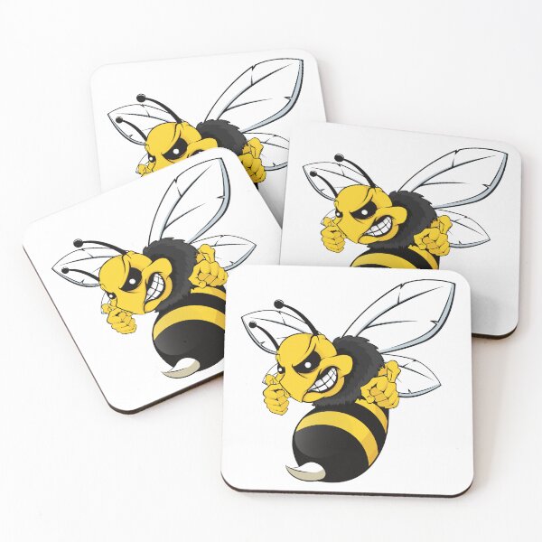 Item preview, Fierce Bee Mascot Vector Illustration designed and sold by Oblique21.