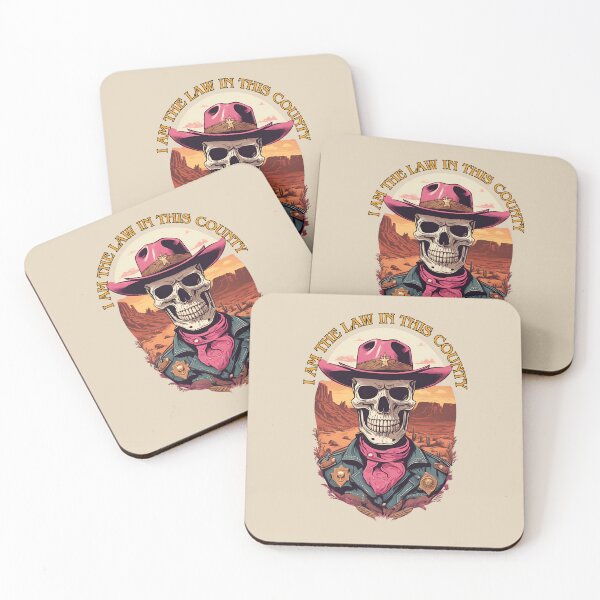 Item preview, skull sheriff- I am the law in this country designed and sold by wildforcedesign.