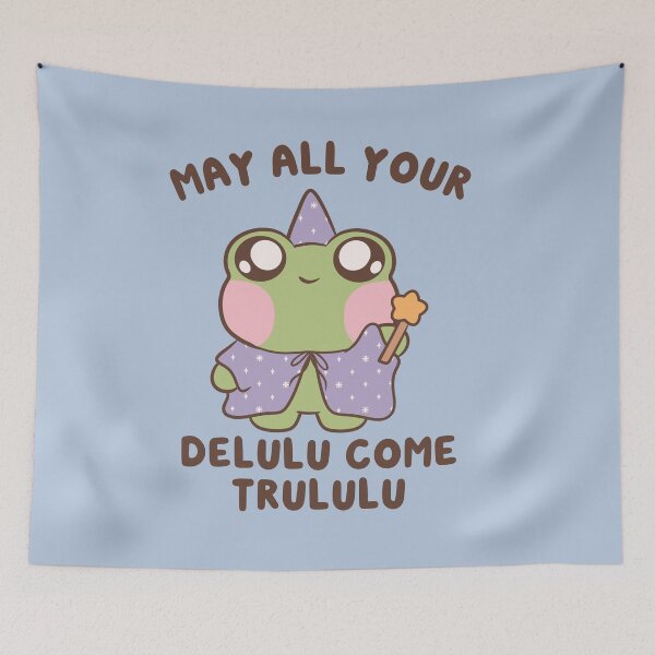 Item preview, may all your delulu come trululu magic frog designed and sold by kaybowzie.