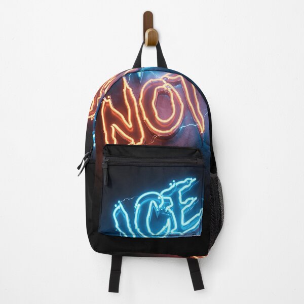 Item preview, Ice - not ice, neon caption, blue, red, orange, black, text designed and sold by wizard-work.