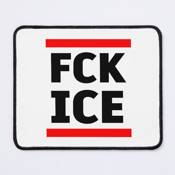 Item preview, FCK ICE Protest Graphic – Bold Red & Black Minimal Typography Activist Design designed and sold by BrainBubbleArt.