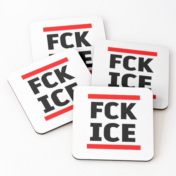 Item preview, FCK ICE Protest Graphic – Bold Red & Black Minimal Typography Activist Design designed and sold by BrainBubbleArt.