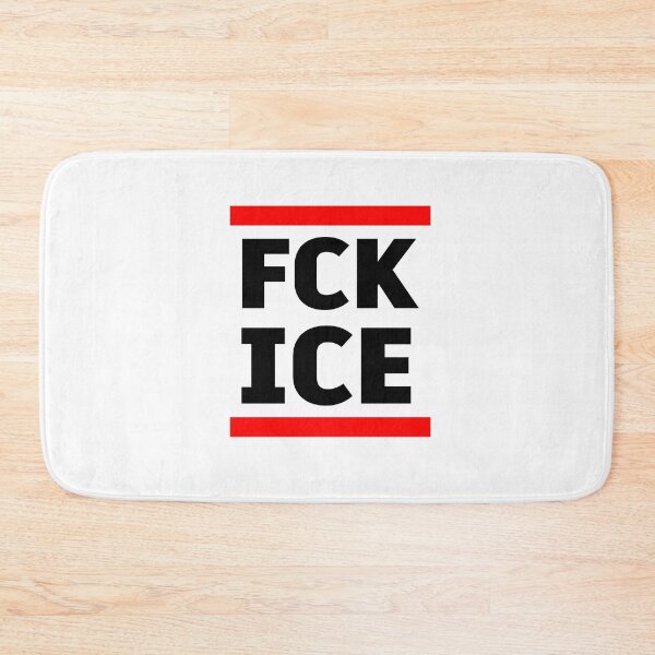Item preview, FCK ICE Protest Graphic – Bold Red & Black Minimal Typography Activist Design designed and sold by BrainBubbleArt.