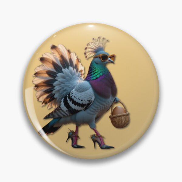 Item preview, DolledUp Pigeon in ostrich disguise – surreal chic & urban fantasy for lovers of visual wit designed and sold by FotoworldEdel.