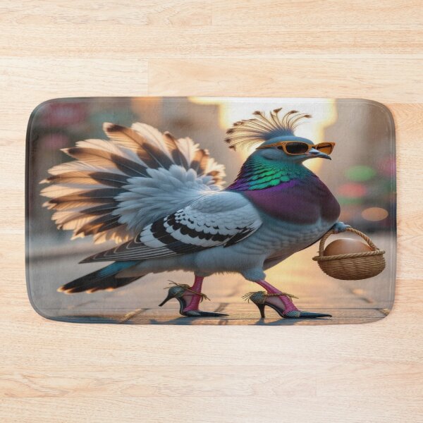 Item preview, DolledUp Pigeon in ostrich disguise – surreal chic & urban fantasy for lovers of visual wit designed and sold by FotoworldEdel.