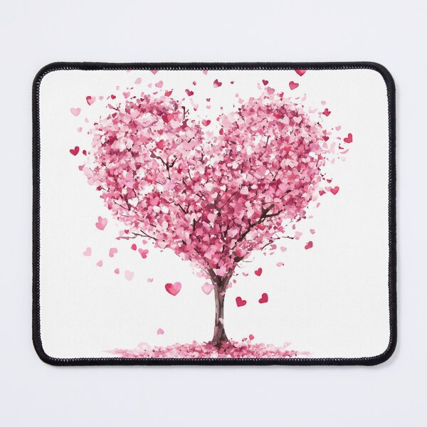Item preview, Pink Blossom Heart Tree Saint Valentine's Day - Romantic Cherry Blossom Love Art Print designed and sold by DesignArtist.ia.