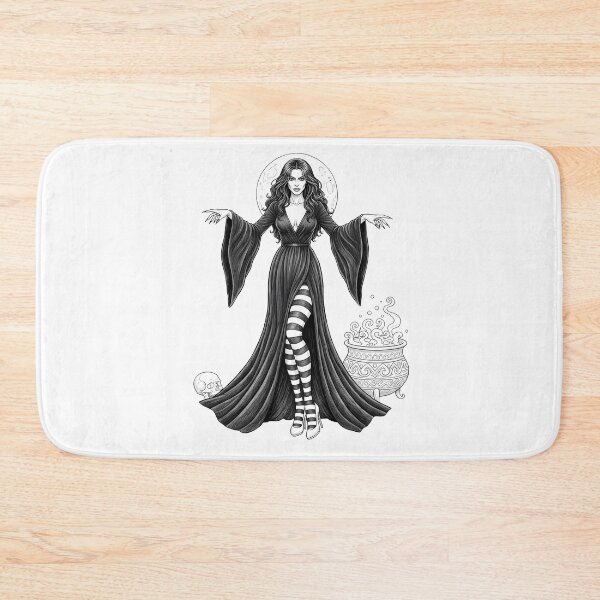 Item preview, Gothic Witch Woman Black Dress Full Moon designed and sold by Shoot-The-Moon.