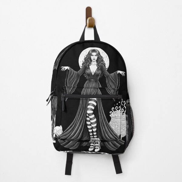 Item preview, Gothic Witch Woman Black Dress Full Moon designed and sold by Shoot-The-Moon.