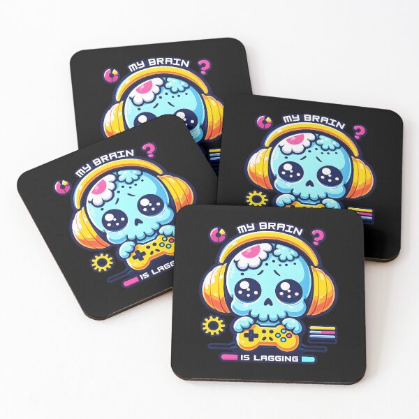 Item preview, My Brain Is Lagging – Funny Gamer Skull Design designed and sold by laggy-soul-0.