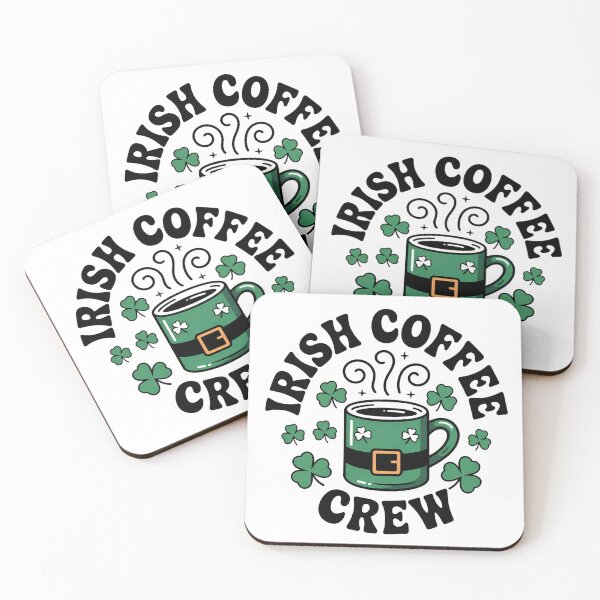 Item preview, Irish Coffee Crew Leprechaun Coffee Lover Design designed and sold by Blok45.