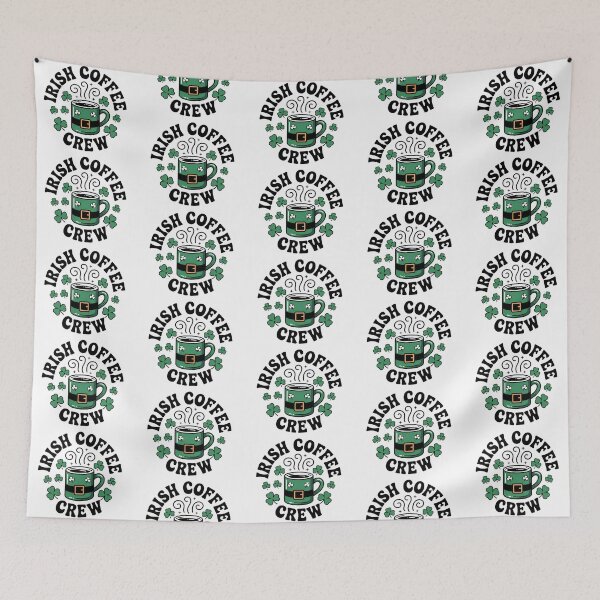 Item preview, Irish Coffee Crew Leprechaun Coffee Lover Design designed and sold by Blok45.