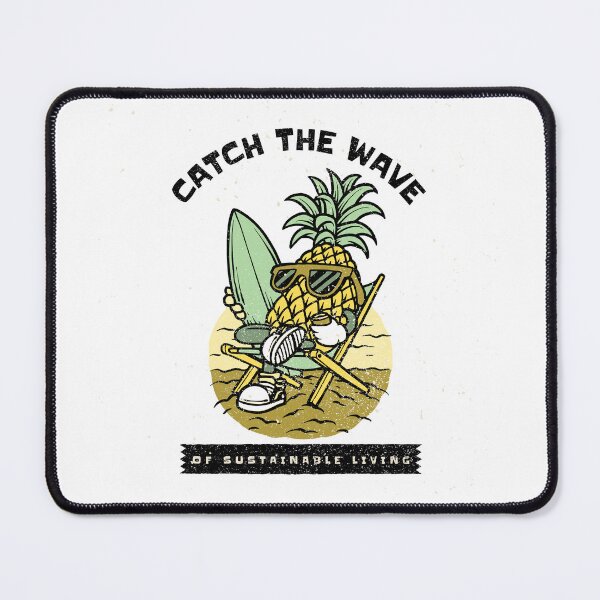Item preview, Catch the Wave of Sustainable Living Graphic designed and sold by Bold & Brewed.