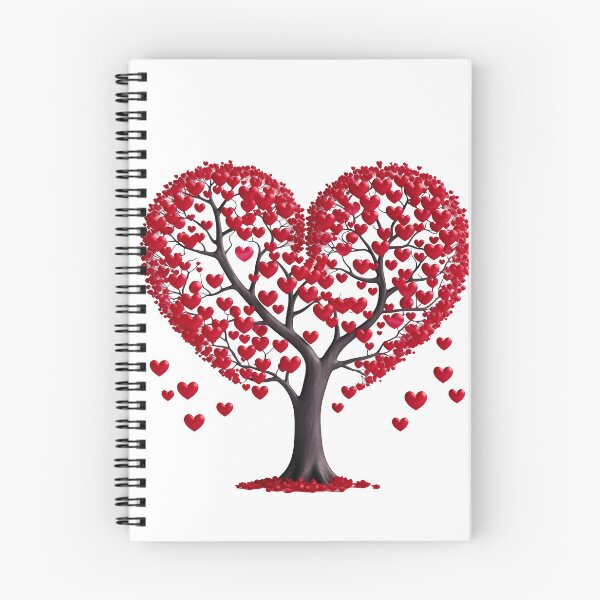 Item preview, Red Heart Blossom Tree Saint Valentine's Day - Romantic Intense Love Tree Art Print designed and sold by DesignArtist.ia.