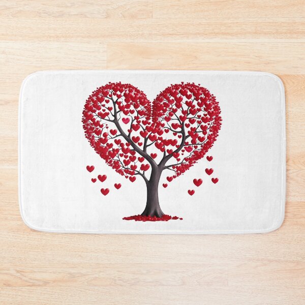 Item preview, Red Heart Blossom Tree Saint Valentine's Day - Romantic Intense Love Tree Art Print designed and sold by DesignArtist.ia.