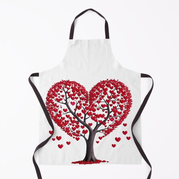 Item preview, Red Heart Blossom Tree Saint Valentine's Day - Romantic Intense Love Tree Art Print designed and sold by DesignArtist.ia.