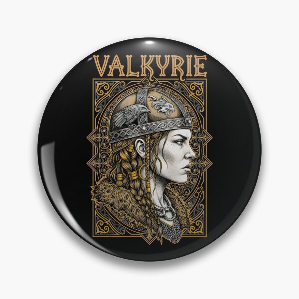 Item preview, Valkyrie Viking Woman Strong Female Norse Warrior Raven designed and sold by GrandeDuc.