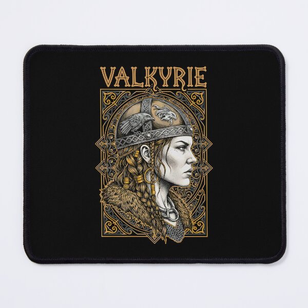 Item preview, Valkyrie Viking Woman Strong Female Norse Warrior Raven designed and sold by GrandeDuc.