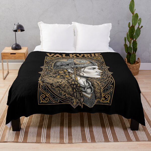 Item preview, Valkyrie Viking Woman Strong Female Norse Warrior Raven designed and sold by GrandeDuc.