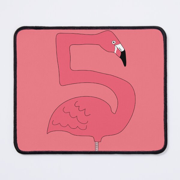 Item preview, Pink Flamingo for a child's 5th birthday, 5 Today designed and sold by Sheridanlongdog.