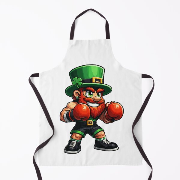 Item preview, Irish Boxing Leprechaun – Fighting St. Patrick’s Day Boxer Mascot Illustration designed and sold by BrainBubbleArt.