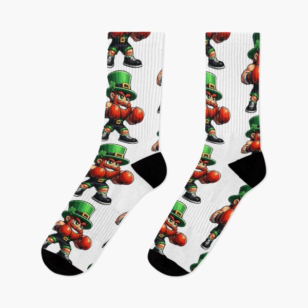 Item preview, Irish Boxing Leprechaun – Fighting St. Patrick’s Day Boxer Mascot Illustration designed and sold by BrainBubbleArt.