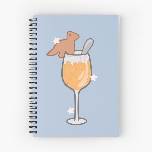 Item preview, dino nugget and mac n cheese in wine glass designed and sold by kaybowzie.