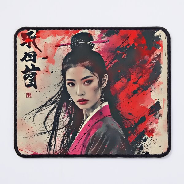 Item preview, Japanese Ink Samurai Woman Bold Street Aesthetic designed and sold by Neer arts.