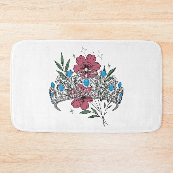 Item preview, Persian Turquoise Tiara Flowers designed and sold by FreeOrca.