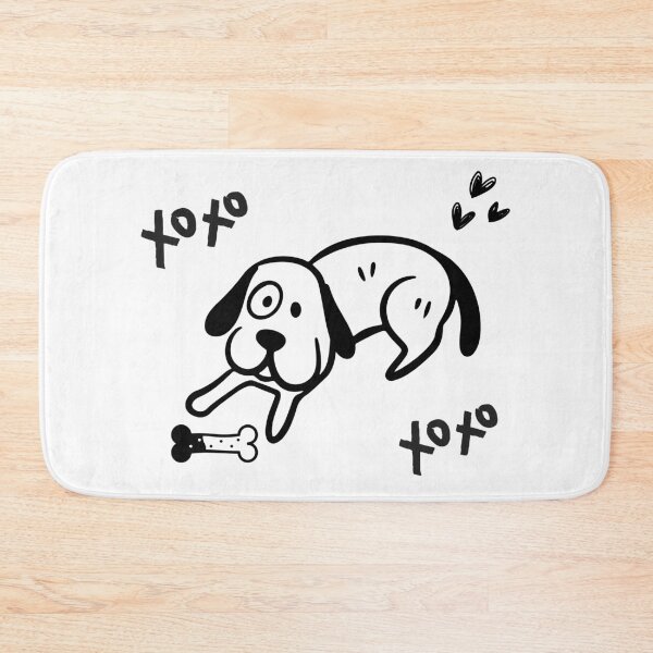 Item preview, XOXO Cute Puppy Love Illustration designed and sold by TheBeeKindSpace.
