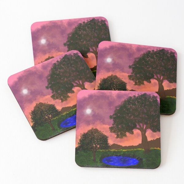 Item preview, Pool with mountains and trees  designed and sold by Pinkskystudio.