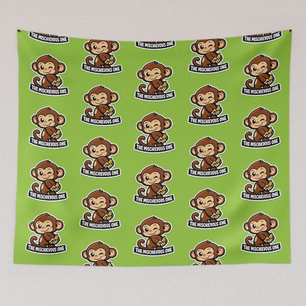 Item preview, The Mischievous One Monkey designed and sold by Ari Munandar.