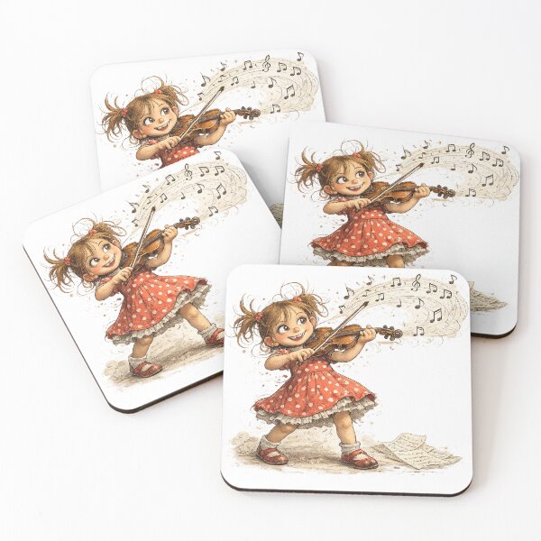 Item preview, Funny Little Violinist Girl designed and sold by SpicyWind.
